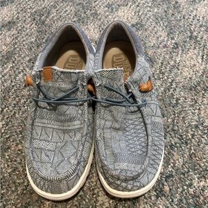 Hey Dude Men's Geometric Slip-On Shoes - Blue and Gray